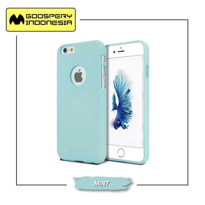 Gambar GOOSPERY iPhone 6 / 6S Soft Feeling Jelly Case With Hole - Mint dari Goospery Indonesia undefined Tokopedia
