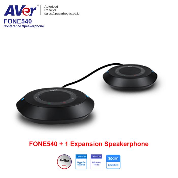 Gambar AVer FONE540 Conference Speakerphone - Mic + Speaker Meeting Zoom Meet - Fone540+1Spk dari pasarbebas undefined Tokopedia