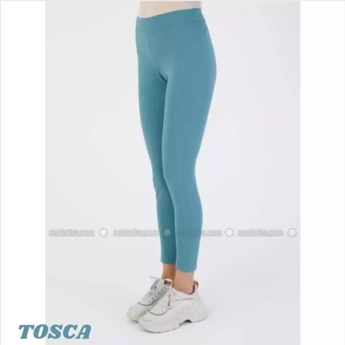 Gambar CELANA LEGGING PANJANG WANITA - LEGGING SPORT POLOS TEBAL SLIM-FIT - Tosca, STNDR BB35-55KG dari J I R E X X E undefined Tokopedia
