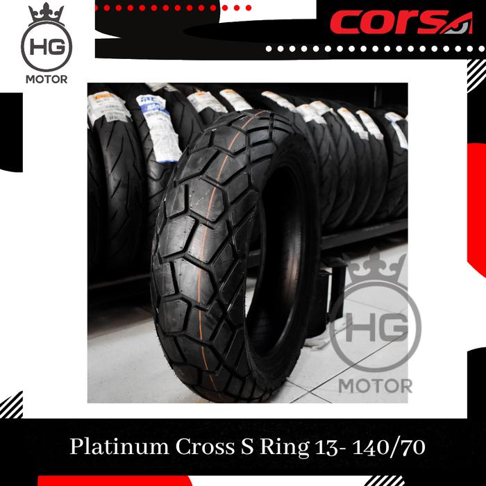 Gambar Ban Corsa Platinum Cross S 110 / 70 Ring 13 Nmax Adv Pcx - 140/70 dari HG MOTOR undefined Tokopedia