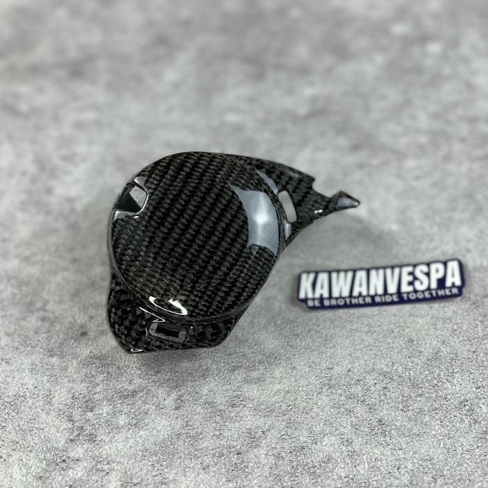 Gambar COVER TUTUP ENGINE MOUNTING SPOILER VESPA SPRINT/PRIMA CARBON KEVLAR - Mounting Only dari Kawan Vespa undefined Tokopedia