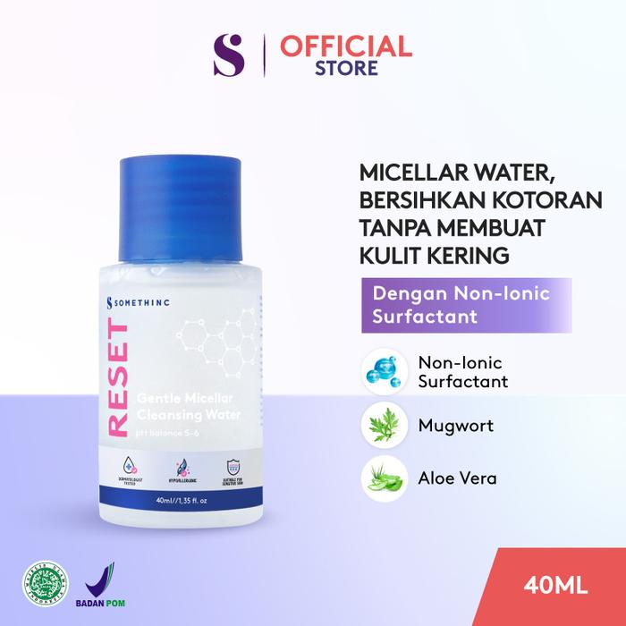 Gambar SOMETHINC Reset Gentle Micellar Cleansing Water - 40 ml dari Somethinc undefined Tokopedia