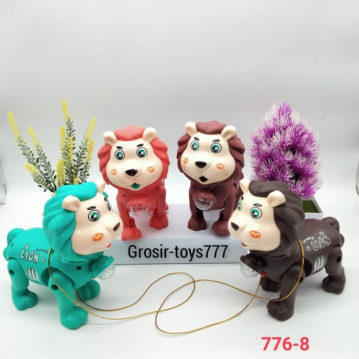 Gambar NEW!! Mainan Musik Hewan Lucu / Mainan Musik dan lampu Berjalan - Singa 776-8 dari Grosir_Toys undefined Tokopedia