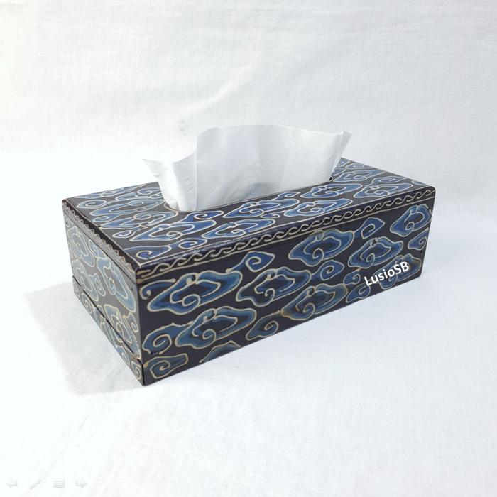 Gambar Kotak Tisu Batik Mega Mendung LusioSB Tempat Tissue Box dari LusioSB undefined Tokopedia