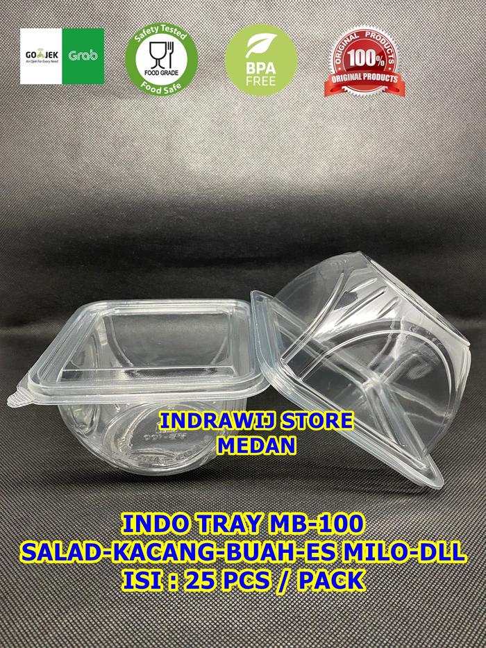 Gambar Mika Salad MB 100 isi 25 pcs Tray MB100 Buah kacang es milo medan dari INDRAWIJ STORE MEDAN undefined Tokopedia