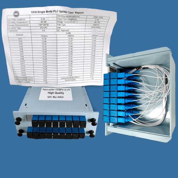 Gambar passive splitter 1:16 / splitter box 1:16 / passive splitter box 1 16 - 1:16 dari NS2 INDONESIA undefined Tokopedia