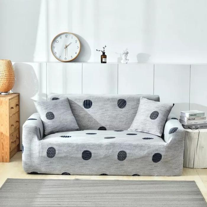 Gambar COVER SARUNG KURSI SOFA ELASTIS 2 SEATER DUDUKAN - Bola bola, 1 SEATER dari Eljida Store undefined Tokopedia