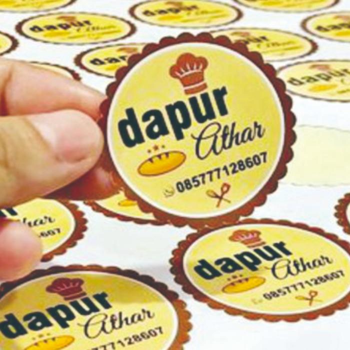 Gambar CUSTOM Sticker / Stiker / Label untuk Botol Minuman / Gelas CUTTING - Vinyl, 2x2 dari AMPLOP COKLAT KREASI UTAMA undefined Tokopedia