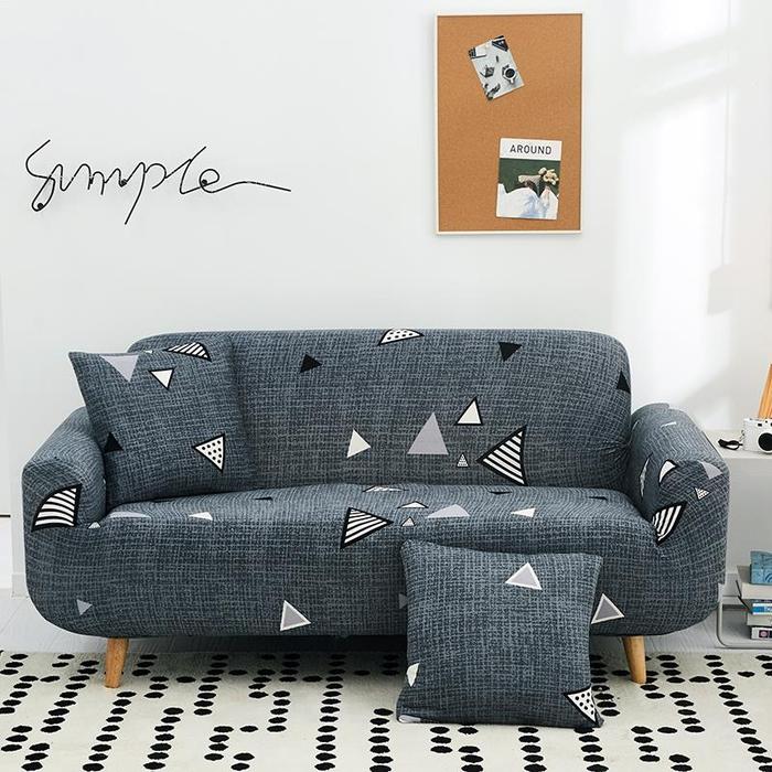 Gambar COVER SARUNG KURSI SOFA ELASTIS 2 SEATER DUDUKAN - Vektor, 2 SEATER dari Eljida Store undefined Tokopedia