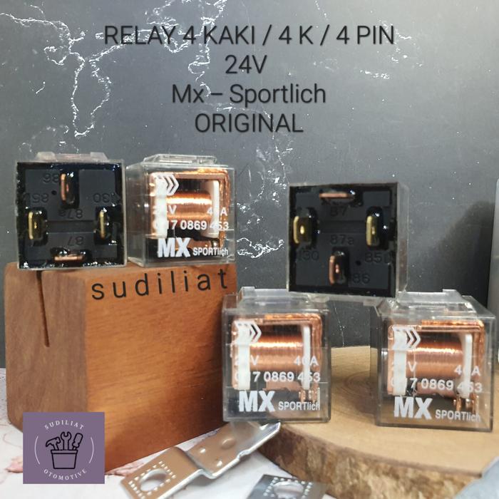 Jual RELAY 4 KAKI / 4K / 4 PIN 40A 24V - MX SPORTLICH ORIGINAL - Kab ...