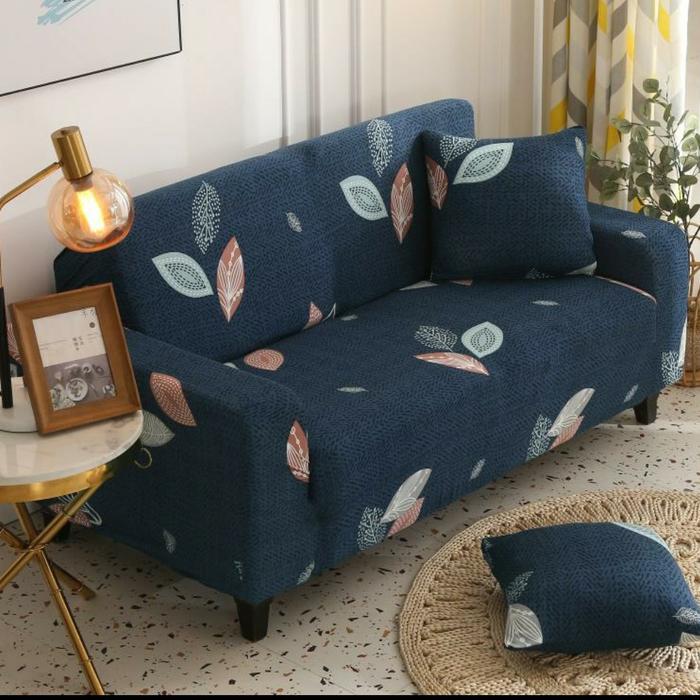 Gambar COVER SARUNG KURSI SOFA ELASTIS 2 SEATER DUDUKAN - Dry Leaves, 3 SEATER dari Eljida Store undefined Tokopedia