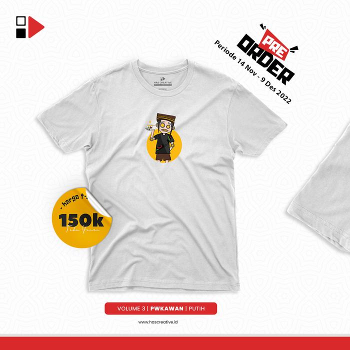 Gambar HAS Creative Merchandise - PWKAWAN - tokonyayanti - Putih, S dari Ciri Has undefined Tokopedia