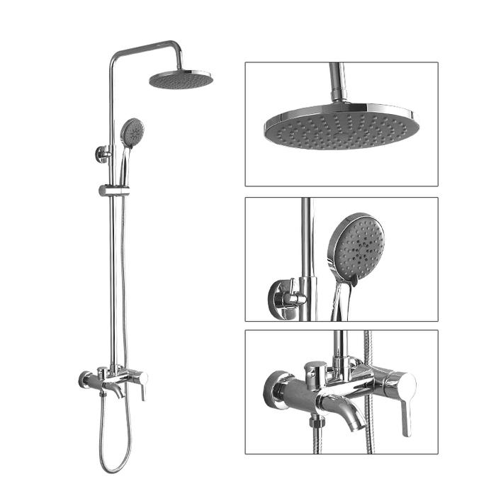 Gambar FRAP IF2406 Shower Mandi Set Kran Shower Tiang Panas Dingin Rainshower - IF2406 dari Frap Sanitary Ware Indonesia undefined Tokopedia