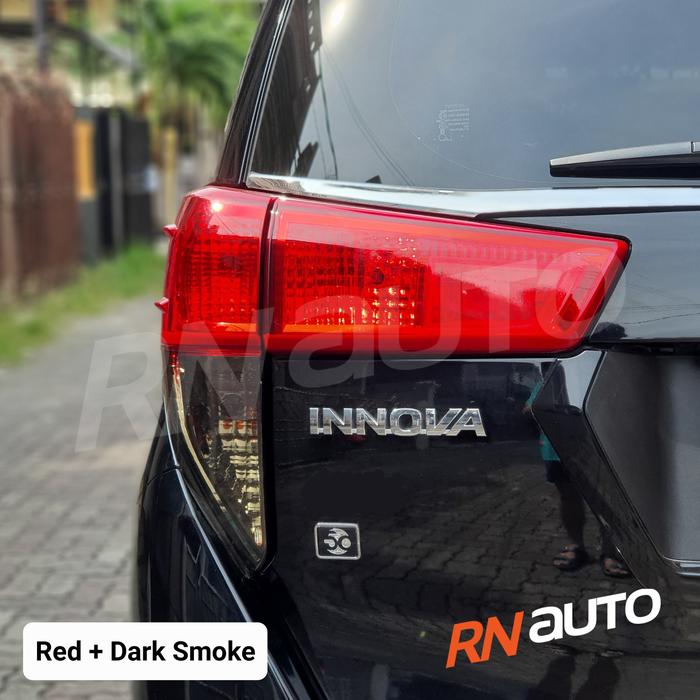 Gambar Stiker Smoke Lampu Belakang Tail Light Aksesoris Innova Reborn - Red + Drk Smoke dari RNauto undefined Tokopedia