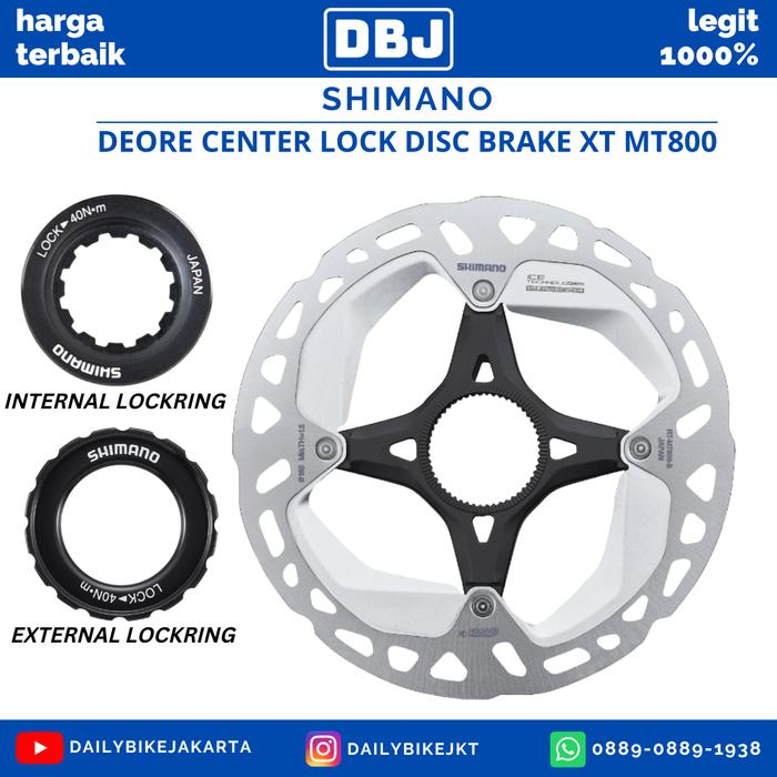 Jual ROTOR SHIMANO DEORE CENTER LOCK DISC BRAKE XT MT800 140MM