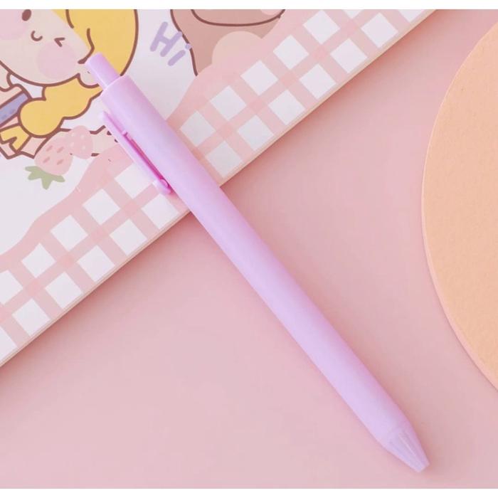 Gambar GGT Pena Cetekan Macaroon Pulpen Warna Pastel Tinta Hitam Alat Tulis - LILAC dari Gudang Grosir Terlengkap undefined Tokopedia
