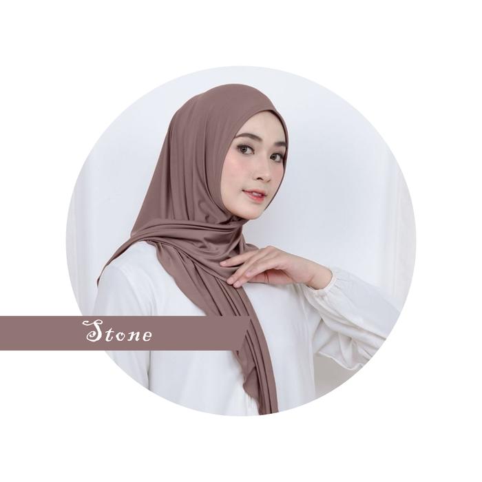 Gambar Hijab Segitiga Instan Jersey Premium - stone dari MtizFactory undefined Tokopedia