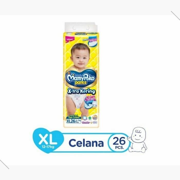 Gambar MAMYPOKO PANTS XTRA KERING XL 26 XL26 / NB-S 44/ L-28/M-32/S-38/XXL-24 - XL - 26 dari Saleko Shop undefined Tokopedia