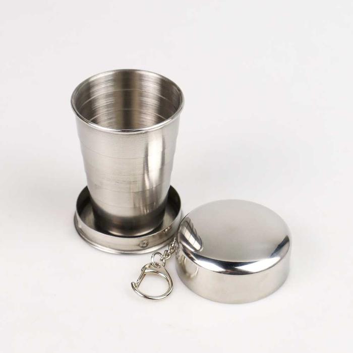 Gambar Gelas Lipat Stainless Cangkir Portable Outdoor Travel Camping Hiking - 69ml dari MAN ROOM 82 undefined Tokopedia