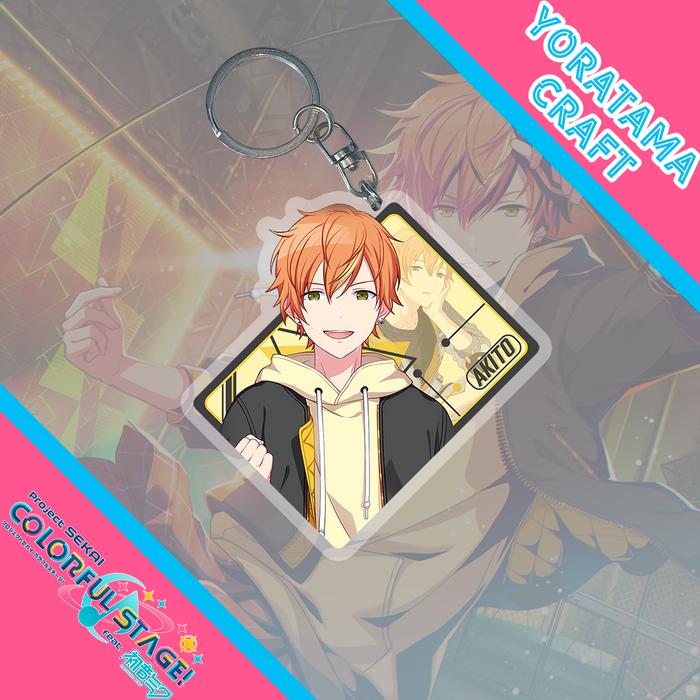 Gambar Gantungan Kunci Project Sekai Card Tipe, Keychain Anime Lucu - Akito dari Yoratama undefined Tokopedia