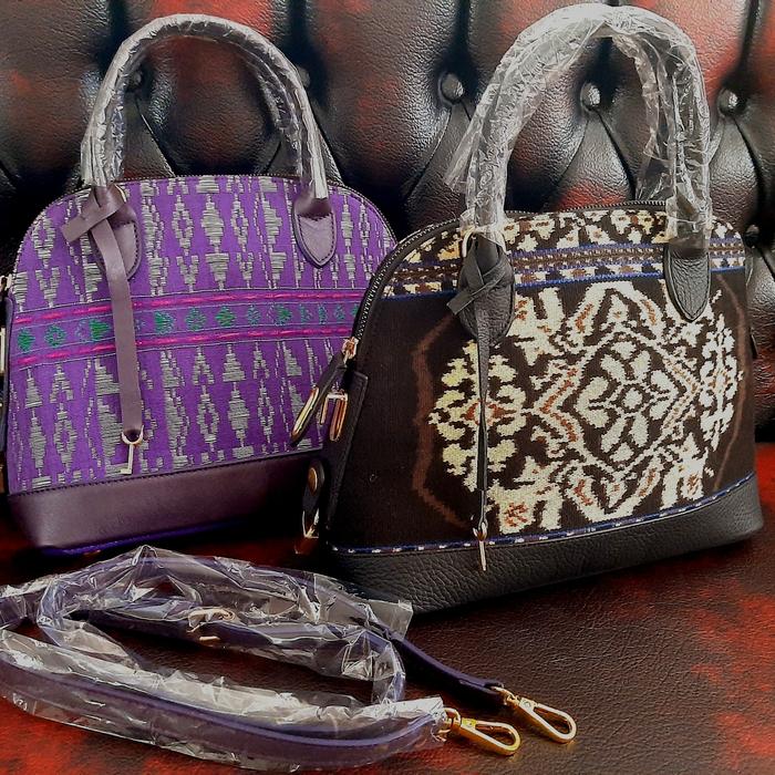 Gambar Tas Alma Nusantara kulit samix tenun songket asli dari CumaSatuCollection CSC undefined Tokopedia
