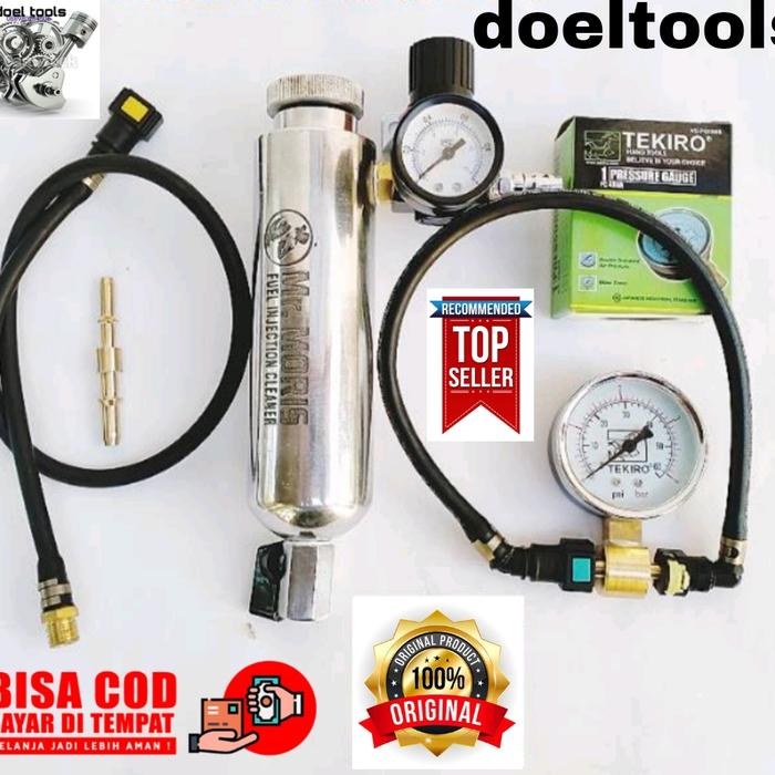 Gambar Alat Service Motor Injeksi injektor Tabung infus injeksi Pressure Gauge Cek Tekanan pompa Bensin Moris - Merah dari doeltools undefined Tokopedia