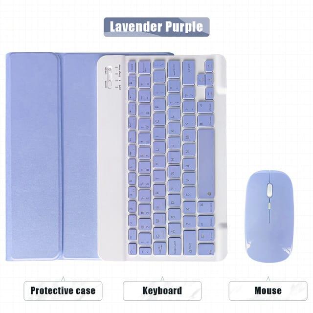 Gambar Ipad Mini 1 2 3 4 5 Book Cover Case Keyboard Wireless Mouse Set - Ungu, Mouse Wireless dari Vip store ID undefined Tokopedia