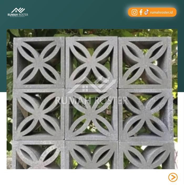 Jual Roster beton minimalis untuk interior dan eksterior motif kawung ...