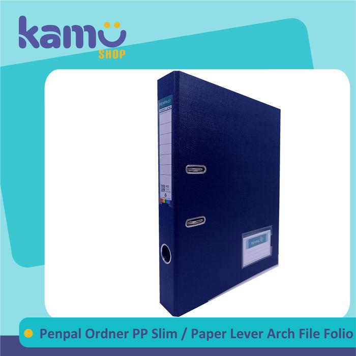 Gambar Penpal Ordner Folio PP Slim / Lever Arch File PL Slim Folio - PL 403 - Med Blue dari KAMU Stationery undefined 4 Tokopedia
