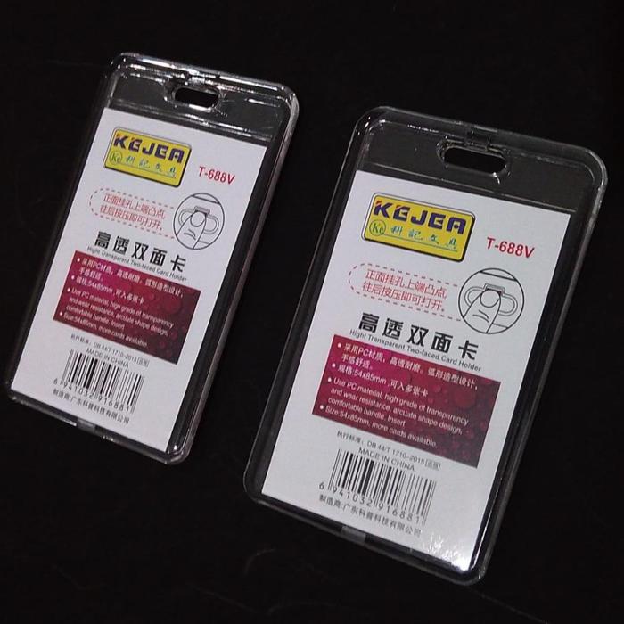 Gambar Holder Id Card Acrylic Id Card 2 sisi Tempat Kartu Id Card BY KEJEA - holder aja dari zero p_NEW undefined Tokopedia