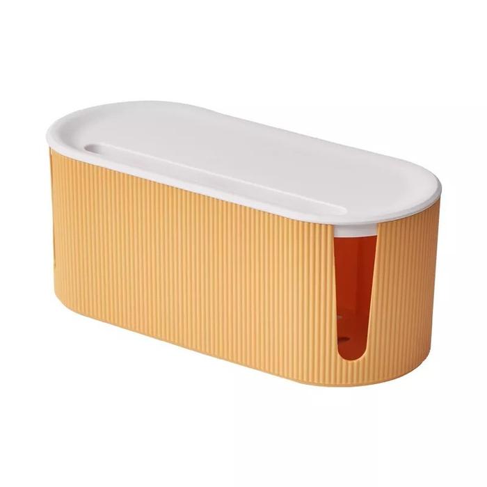 Gambar Kotak Organizer Kabel Unik Minimalis Charger Wire Cable Management Box - Kuning dari IKIGAI Indonesia undefined Tokopedia