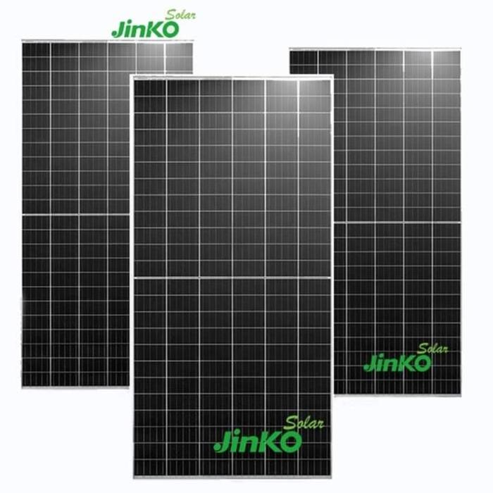 Panel Surya Jinko 465wp 545wp 555wp 565wp 625W 745Wp Solar Panel Monocristaline N-type MBB Bifacial Module - Packing Kayu