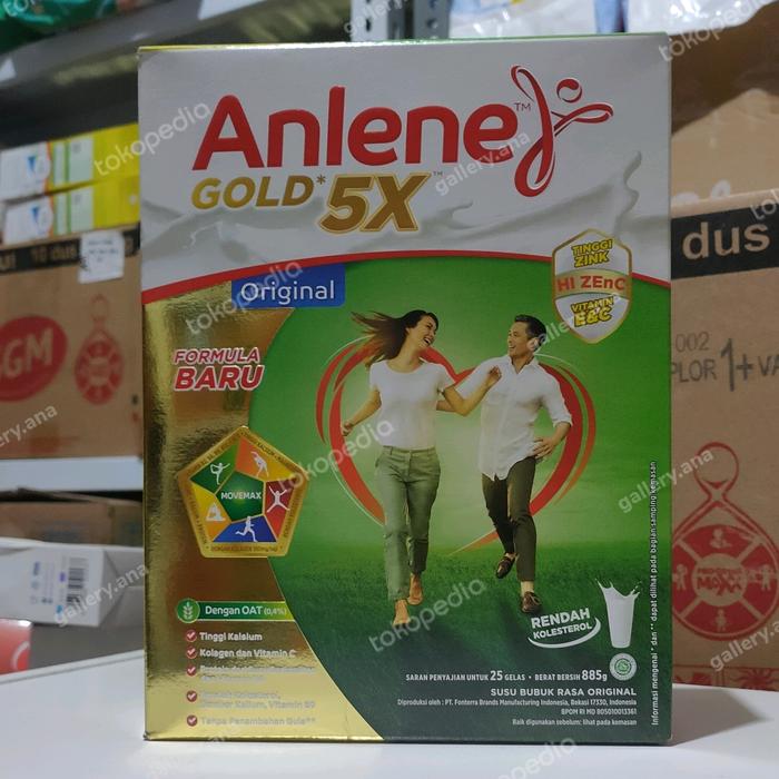 Gambar Anlene Gold Plus Original 885gr 885 gram / Susu Dewasa / Susu Lansia - 850gr dari gallery.ana undefined Tokopedia