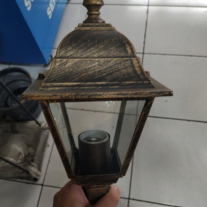 Gambar lampu taman tiang - lampu taman klasik taman outdoor 5019 1019 106 cm - Gold dari Kilat77 undefined Tokopedia