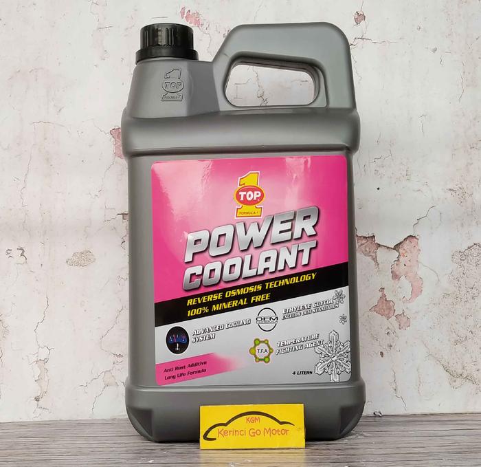 Jual TOP 1 POWER COOLANT MERAH MUDA 4L - AIR RADIATOR COOLANT PINK 4L -  Kota Depok - Kerinci Go Motor | Tokopedia
