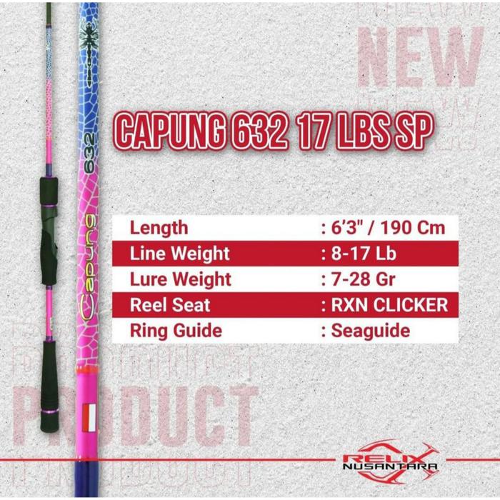 Gambar Joran Relix Nusantara Capung 632 17Lb Spining & BC - 632 17Lb SP dari ChailieFishing undefined Tokopedia