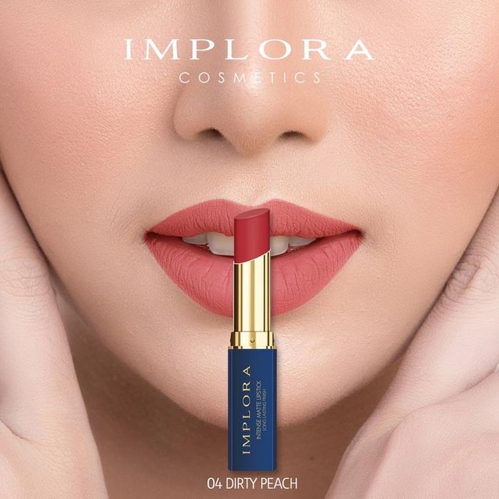 Gambar [ IMPLORA ] Lip Matte Intense Original BPOM LIpstick Tahan Lama Lembab - 04 DIRTY PEACH dari Distributor Accessories undefined Tokopedia