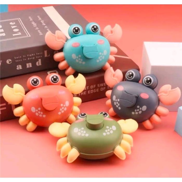 Gambar Mainan Bayi Edukasi Kepiting pencet Berjalan Happy Crab SS 1382 - Cowok dari Stevannietoys undefined Tokopedia
