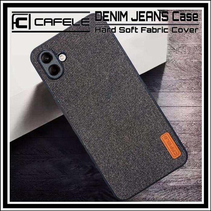 Gambar SAMSUNG GALAXY A04 CASE DENIM JEANS CAFELE ORIGINAL HARD SOFT COVER PC - HITAM., SAMSUNG A04 4G dari Original Shop Nillkin undefined Tokopedia