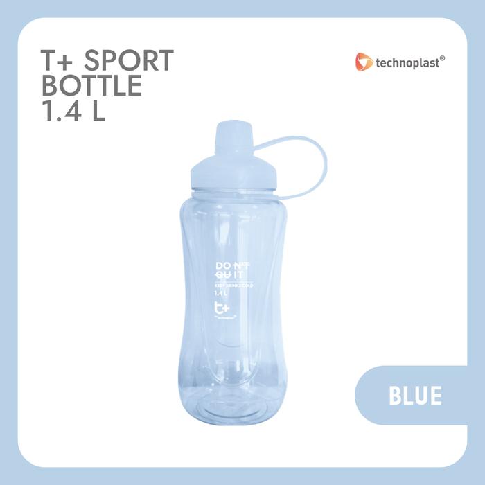 Gambar T+ SPORT BOTTLE 1.4 L / BOTOL MINUM TANPA SEDOTAN - Biru dari Technoplast undefined Tokopedia