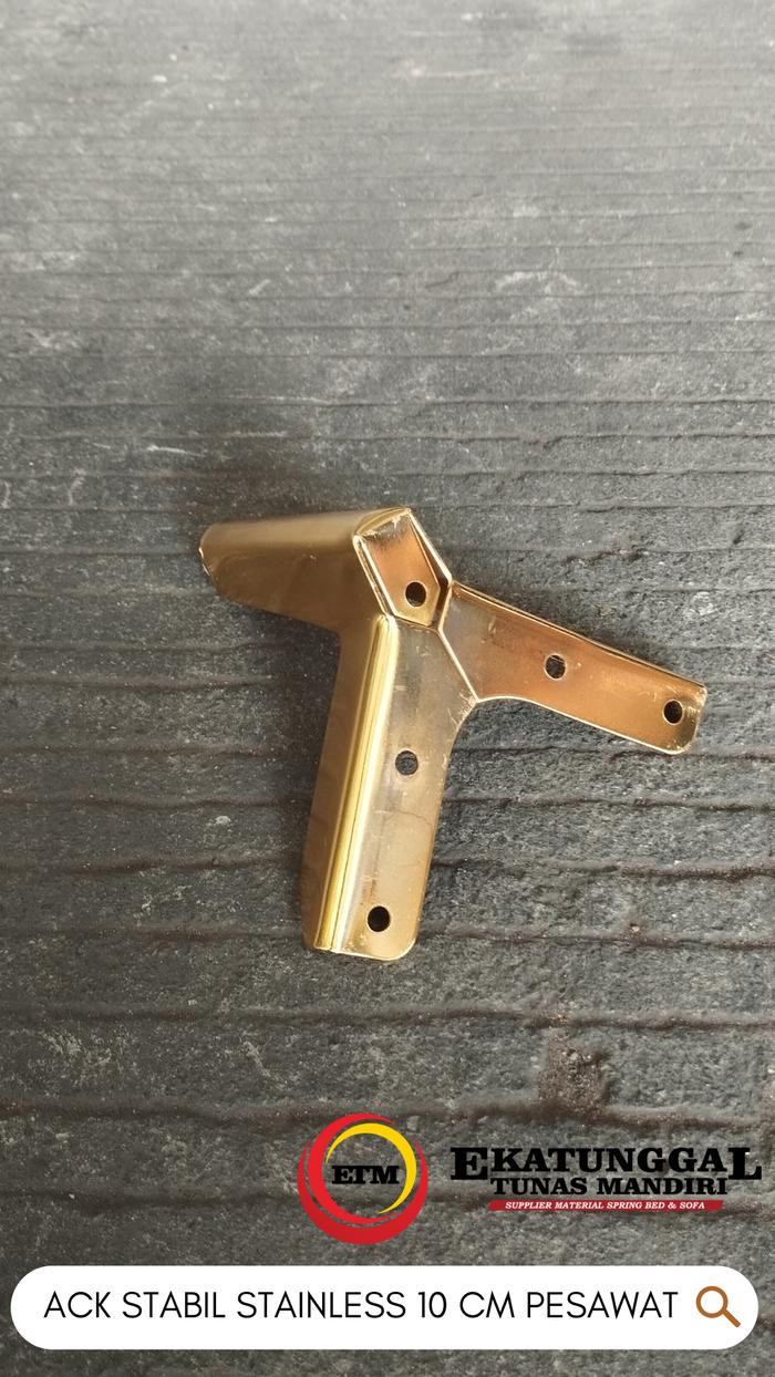 Gambar Kaki Sofa Stainless / Kaki Meja Besi tinggi 10 - 15 cm - PS-G10cm dari Ekatunggal_id undefined Tokopedia