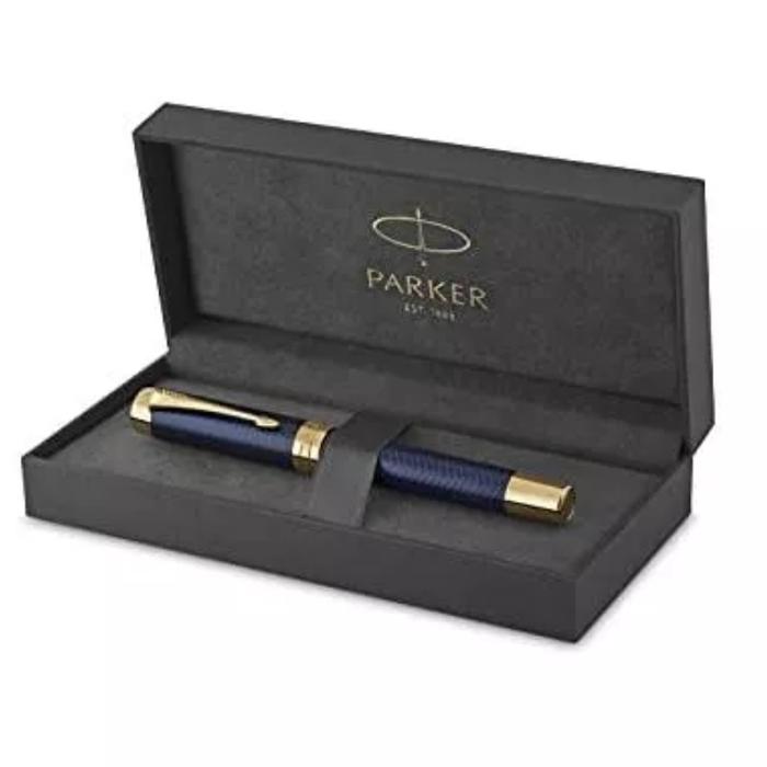 PARKER Duofold Lapis-Blue MP 芯径0.7mm Parker Duofold Blue L. E. Fountain Pen | Shop Online at
