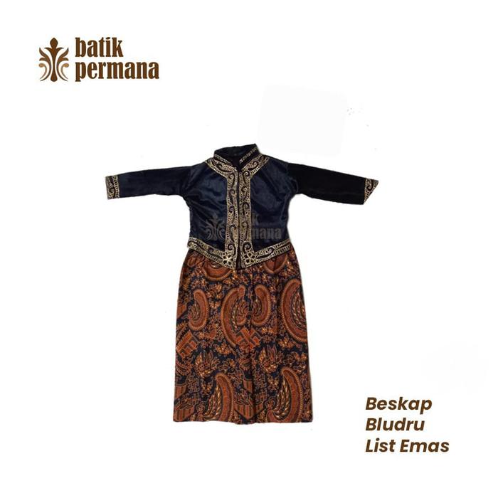 Gambar Beskap Bludru List Emas untuk anak laki laki, Beskap Jawa Anak, Beskap dari Batik Permana undefined 4 Tokopedia