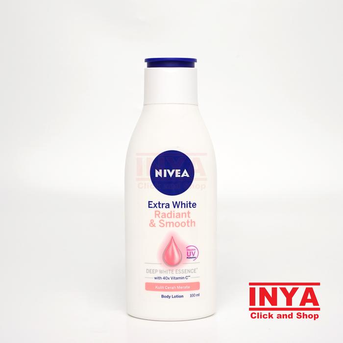 Gambar NIVEA EXTRA WHITE RADIANT AND SMOOTH 100ml - Hand and Body Lotion dari INYA STORE undefined Tokopedia