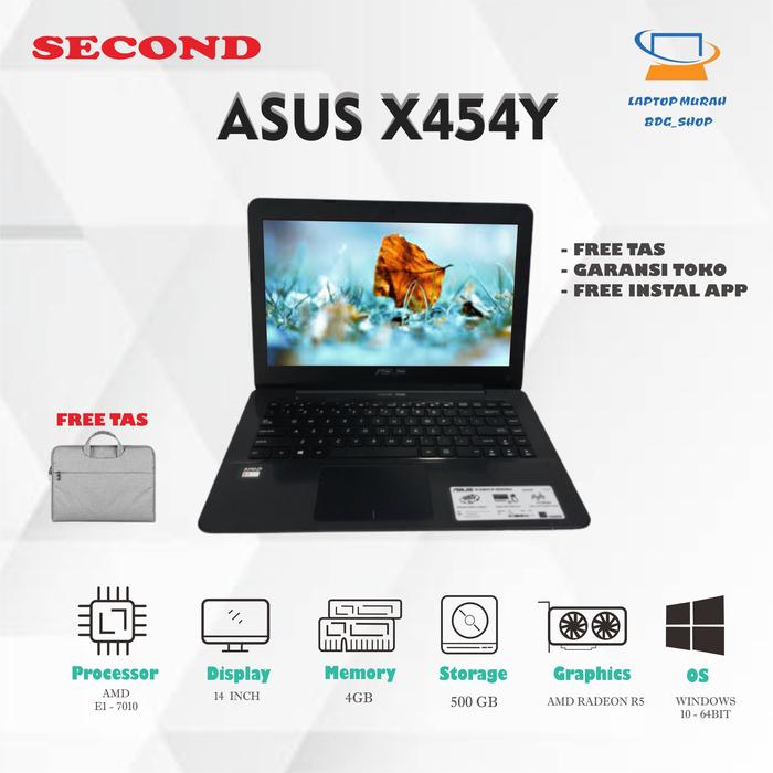 E1 7010 Radeon R2 Series Jual Laptop Asus X455YA Processor AMD E1