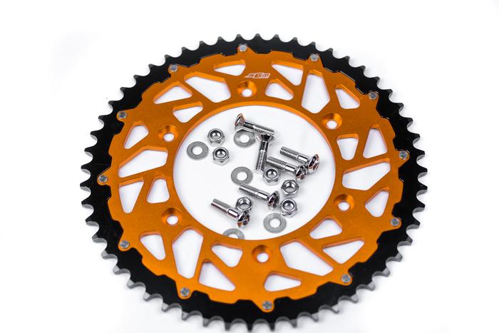 Gambar GEAR BELAKANG ALL TYPE MOTOR DUALIZMO (ALUMINIUM & BAJA) BY SGM RACING - Orange, 50KLX dari SGM MX STORE OFFICIAL undefined Tokopedia