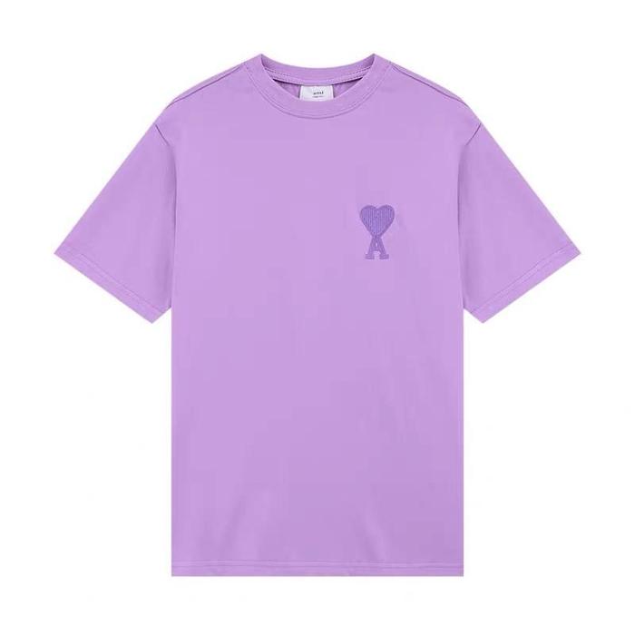 Gambar AMI* Paris de Coeur Tshirt Overfit Mirror Baju Kaos Heart Little A - Purple, M dari Inki house undefined Tokopedia