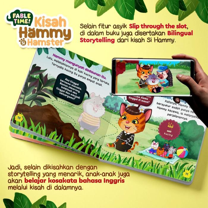 Gambar buku dongeng boardbook KISAH HAMMY SI HAMSTER Fabel +Video animasi dari D&#39;MawaR Bookstore undefined Tokopedia