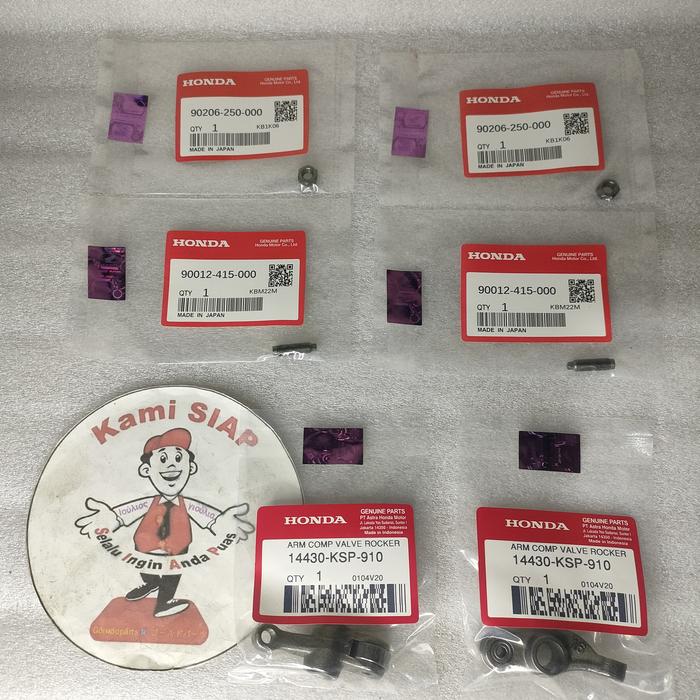 Gambar 14430-KSP-910 ARM COMP VALVE ROCKER templar Megapro New mono Indonesia - KOMPLIT 6PCS dari GORUDO PARTS undefined Tokopedia