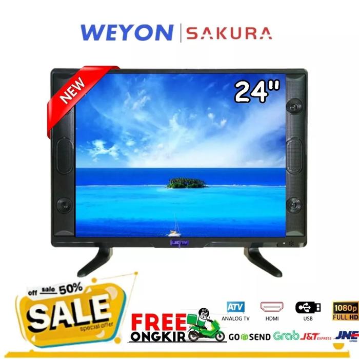 Gambar New Promo LED TV 22 inch HD Televisi Gaming Monitor Murah - 24 analog dari sen shop elektronik undefined Tokopedia